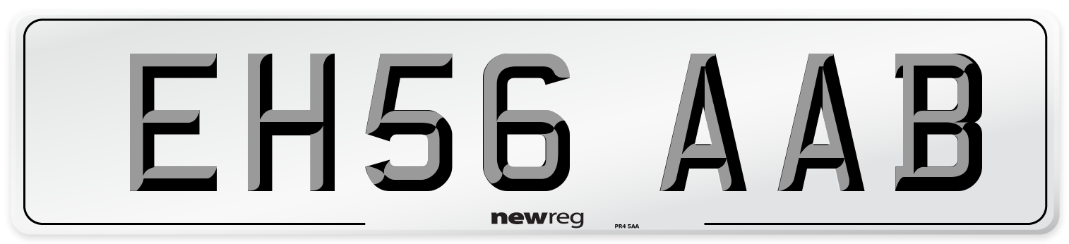 EH56 AAB Number Plate from New Reg